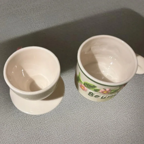 Classic ceramic Butter Bell, raised painted wording BUTTER in French & English - Picture 7 of 12